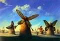 moderne zeitgenössische 23 Surrealismus Schmetterling Windmühle